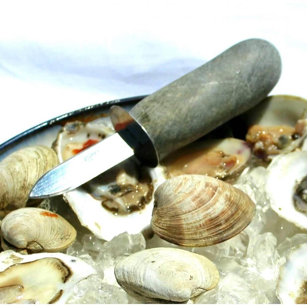 Beach Stone Clam Shucker